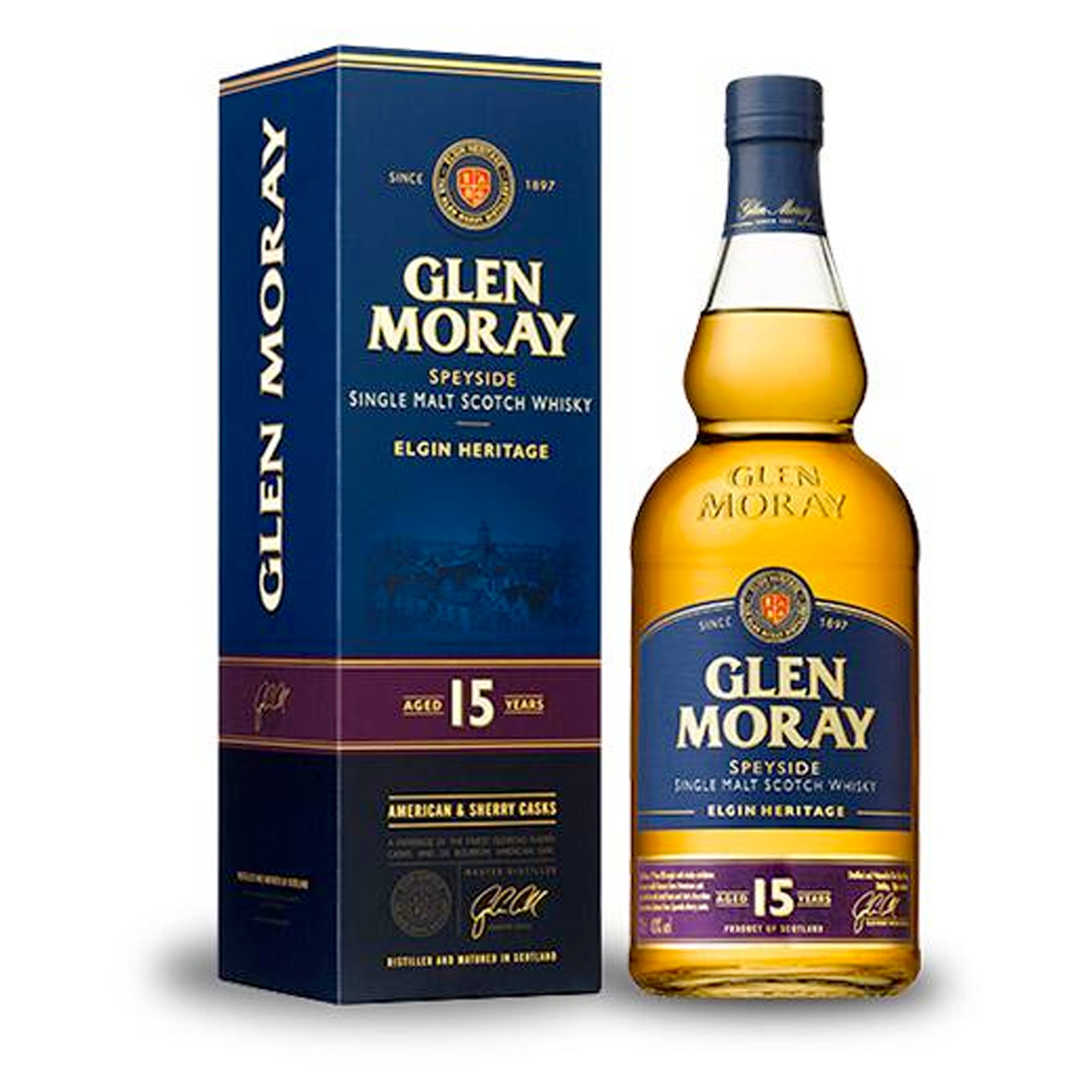 Glen Moray Single Malt Scotch Whiskey 15Yr