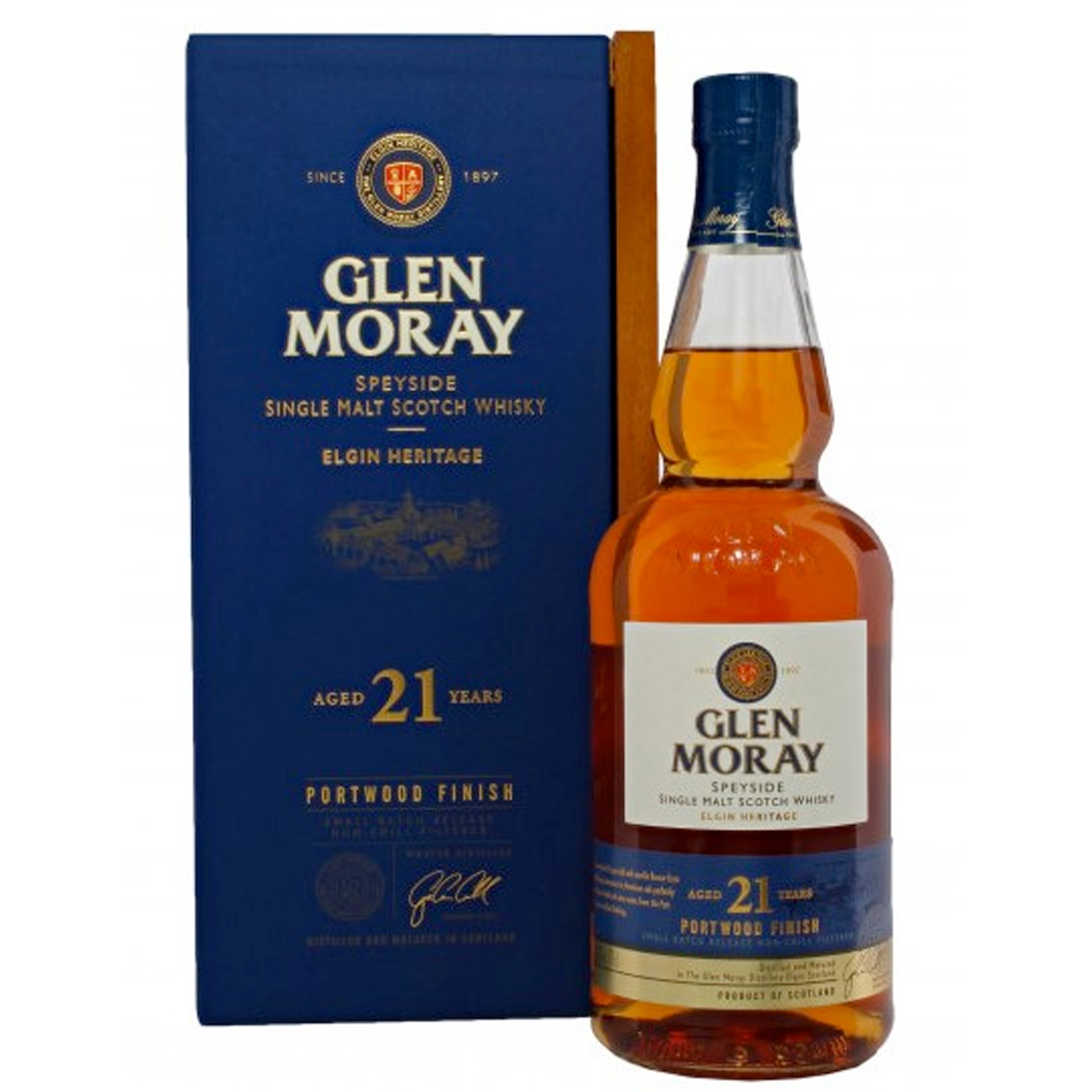 Glen Moray Single Malt Scotch Whiskey 21Yr