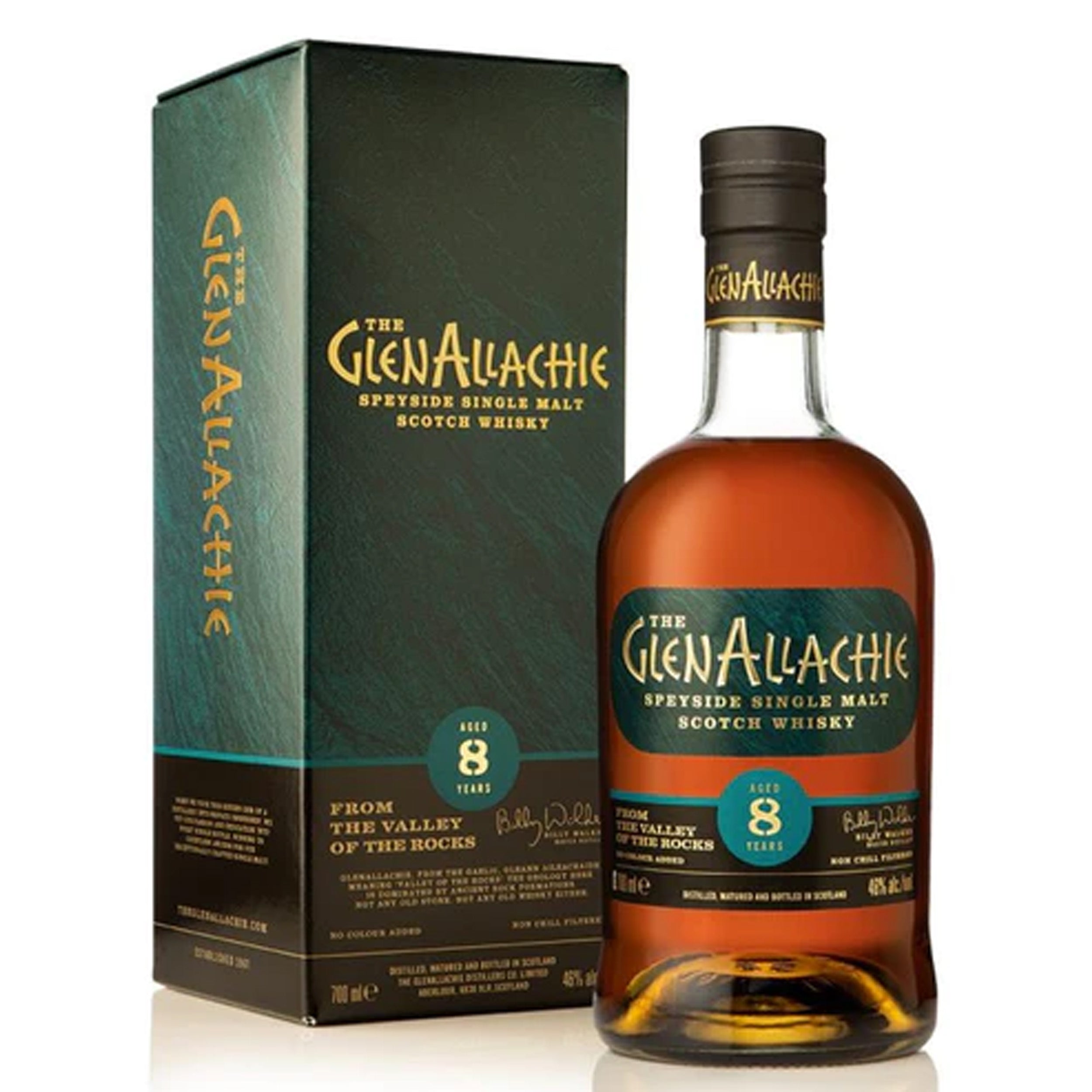 GlenAllachie 8 Years Aged Speyside Single Malt Scotch Whiskey