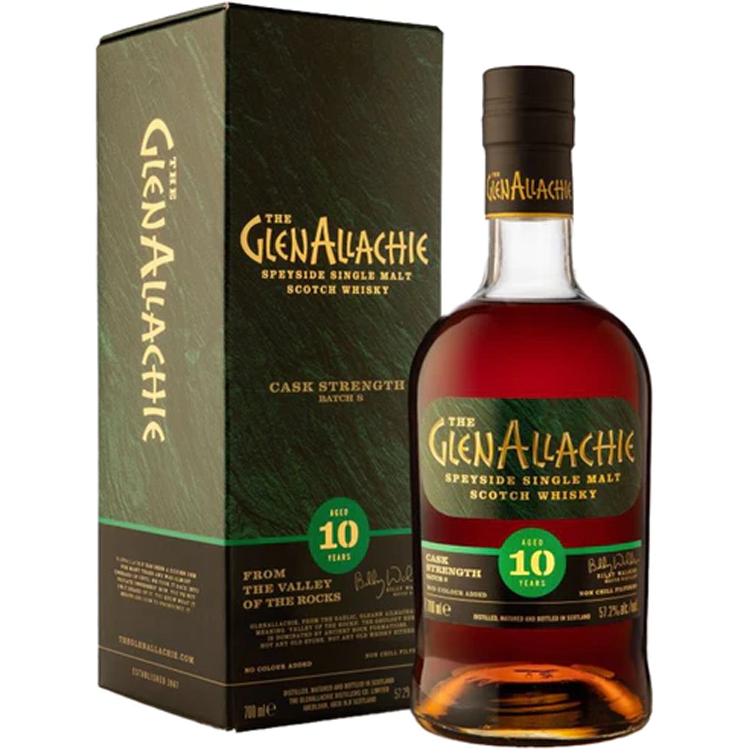 GlenAllachie 10 Years Old Batch 8 Cask Strength Speyside Single Malt Scotch Whisky