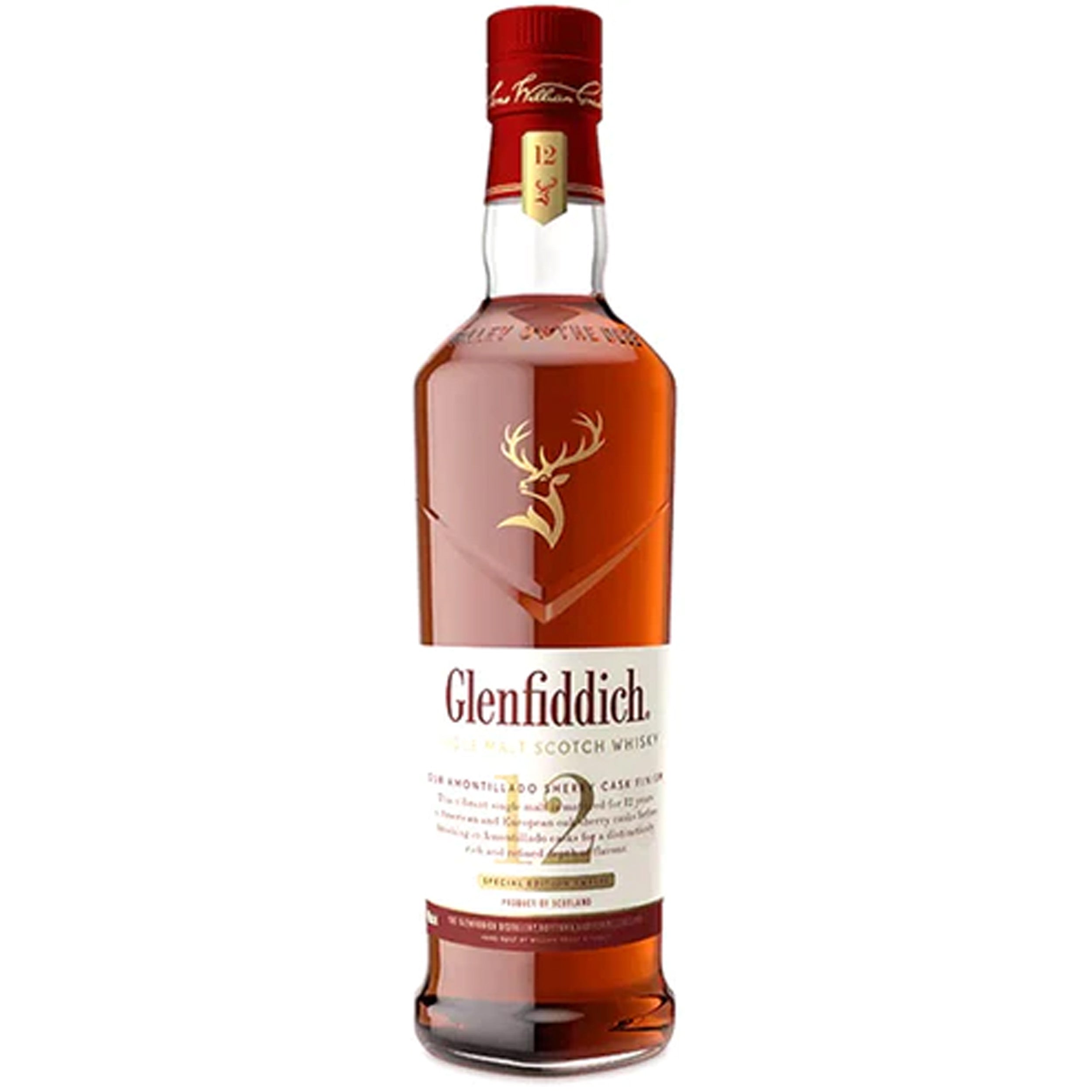 Glenfiddich 12 Year Old Amontillado Sherry Cask Finish Scotch Whisky