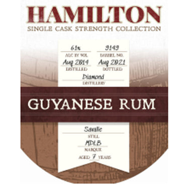 Hamilton Single Cask Demerara #9149 2014