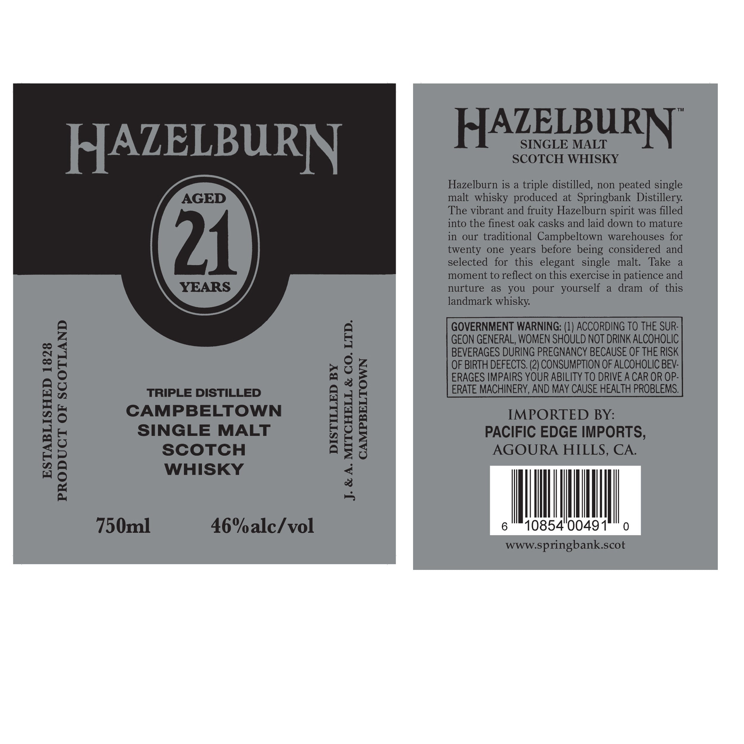 Hazelburn 21 Year Scotch Whisky 2022 Release