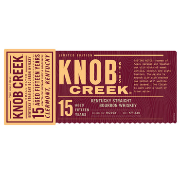 Knob Creek 15 Year Bourbon Whiskey