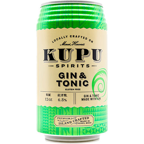 Kupu Gin &amp; Tonic Canned Cocktail