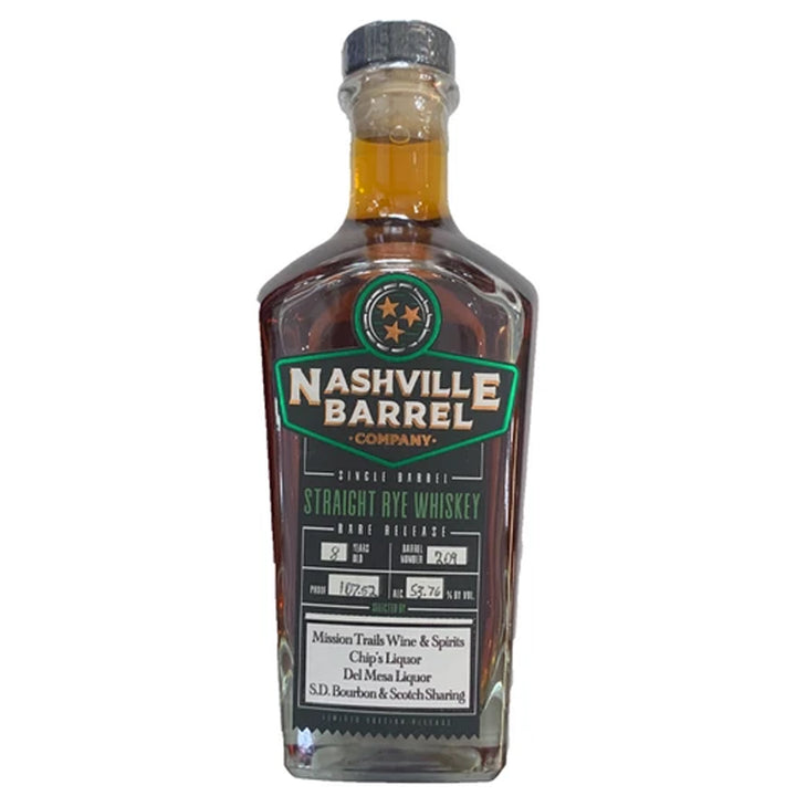 Nashville Barrel Company - Single Barrel Rye Private Selection &