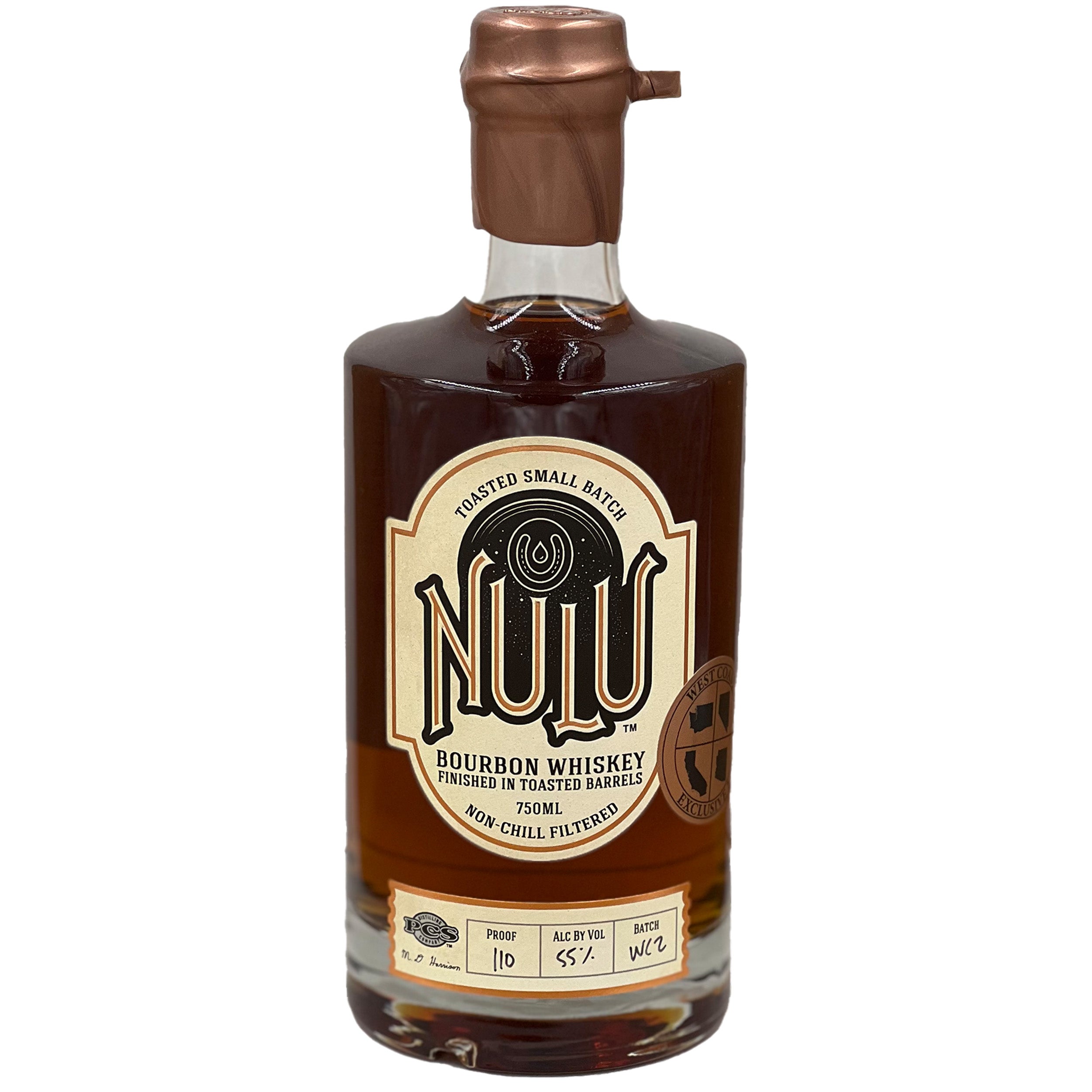 Nulu Toasted Barrel 'West Coast Exclusive' Single Barrel Select Bourbon Whiskey Batch WC2
