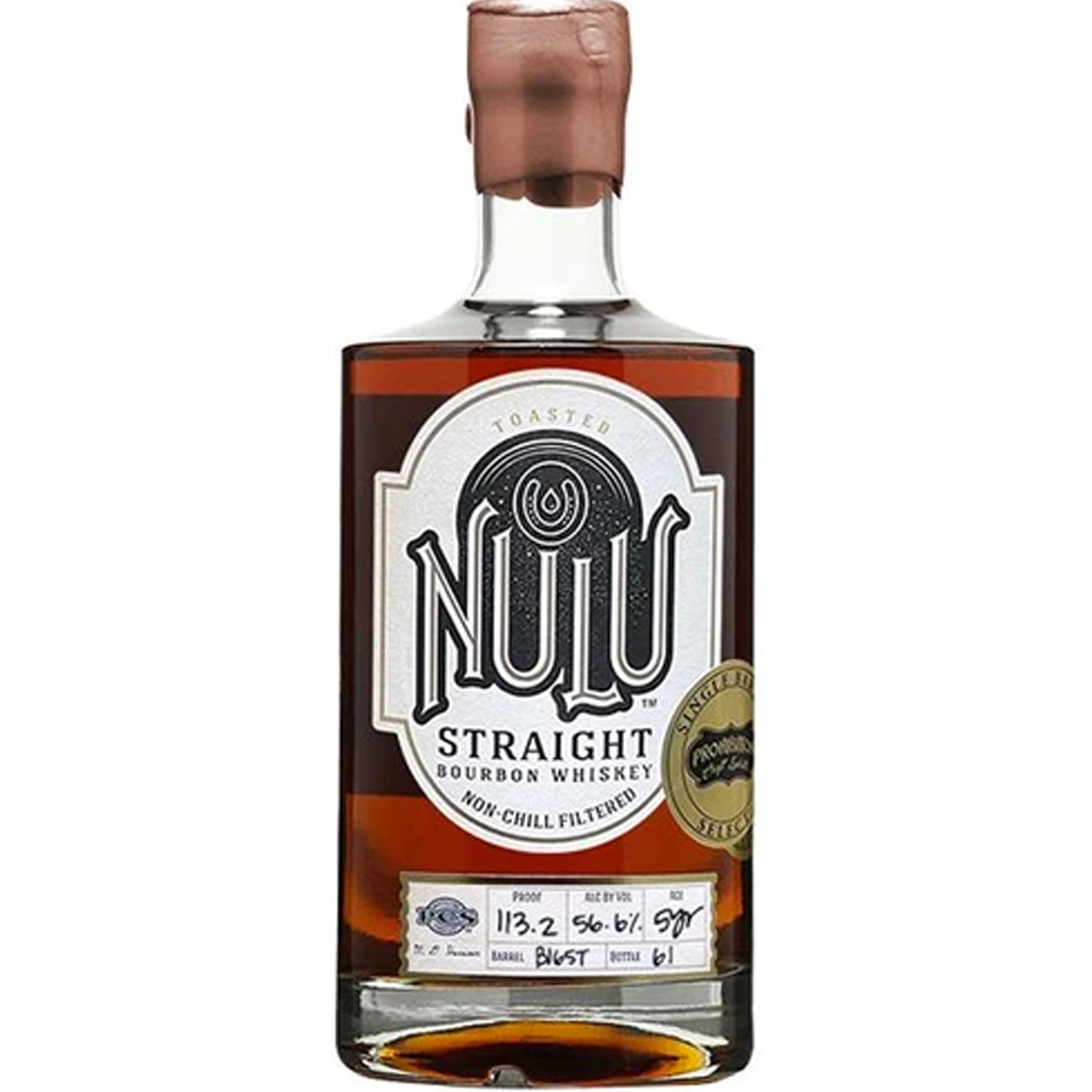 Nulu Toasted Barrel 'Prohibition Craft Spirits' Single Barrel Select Bourbon Whiskey