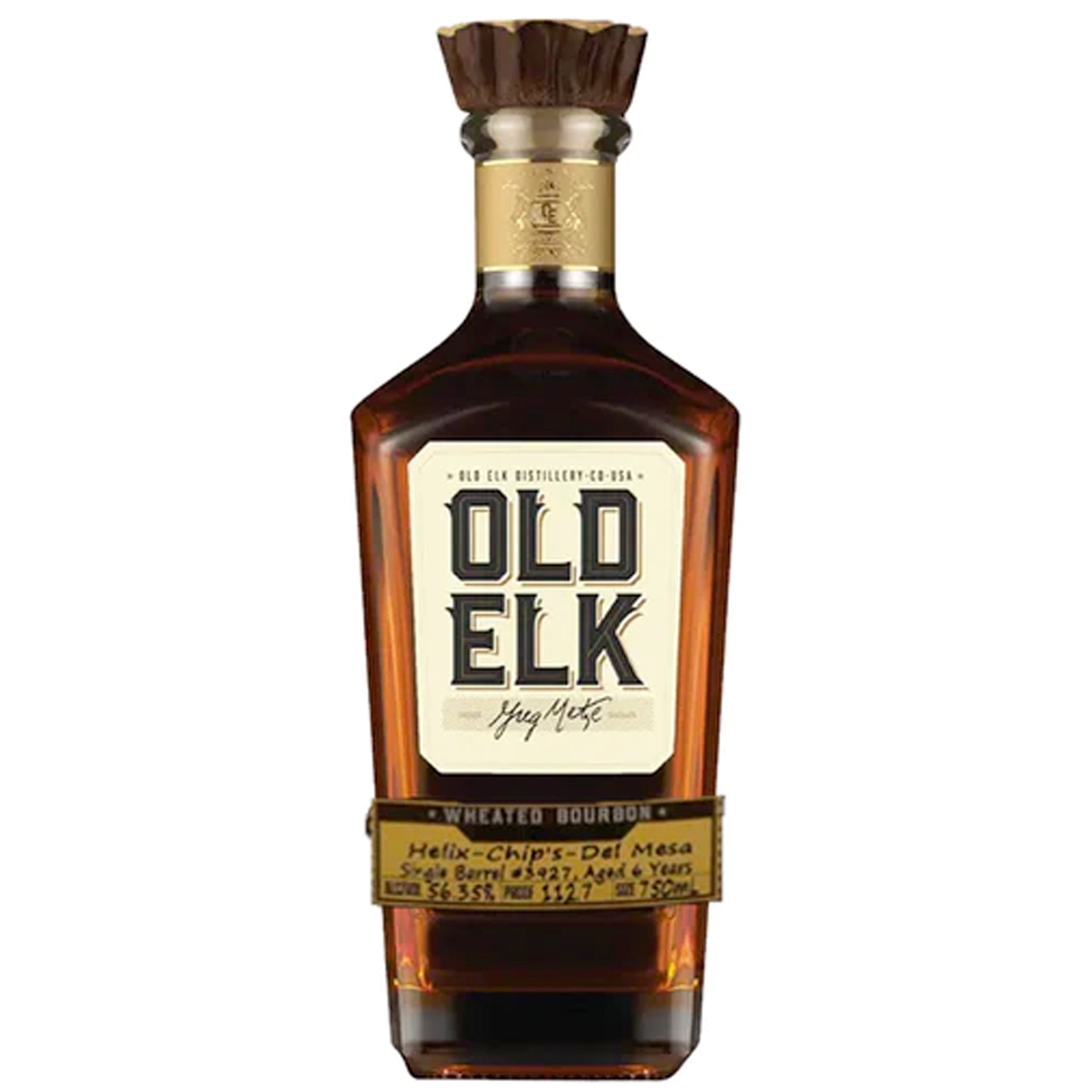 Chips Barrel \'Maverelk\' Old Wheated #3927 Single Whiskey Elk Bourbon – Liquor