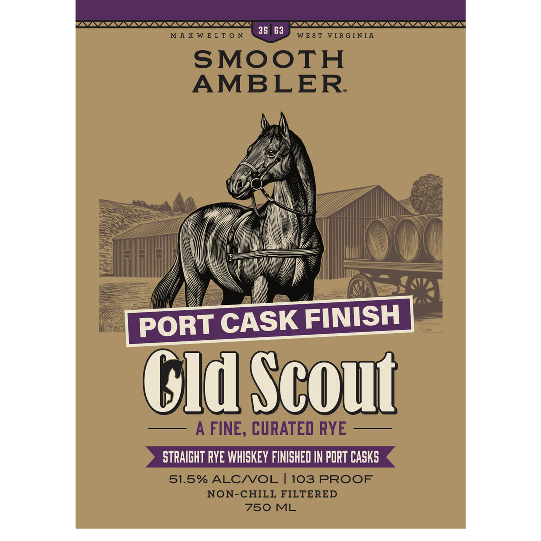 Smooth Ambler Old Scout Port Cask Finish Batch 3 Rye Whiskey