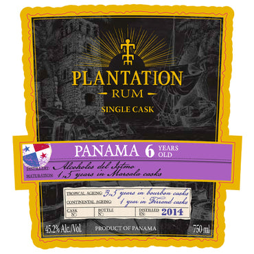 Plantation Single Cask Panama 6 Year Rum