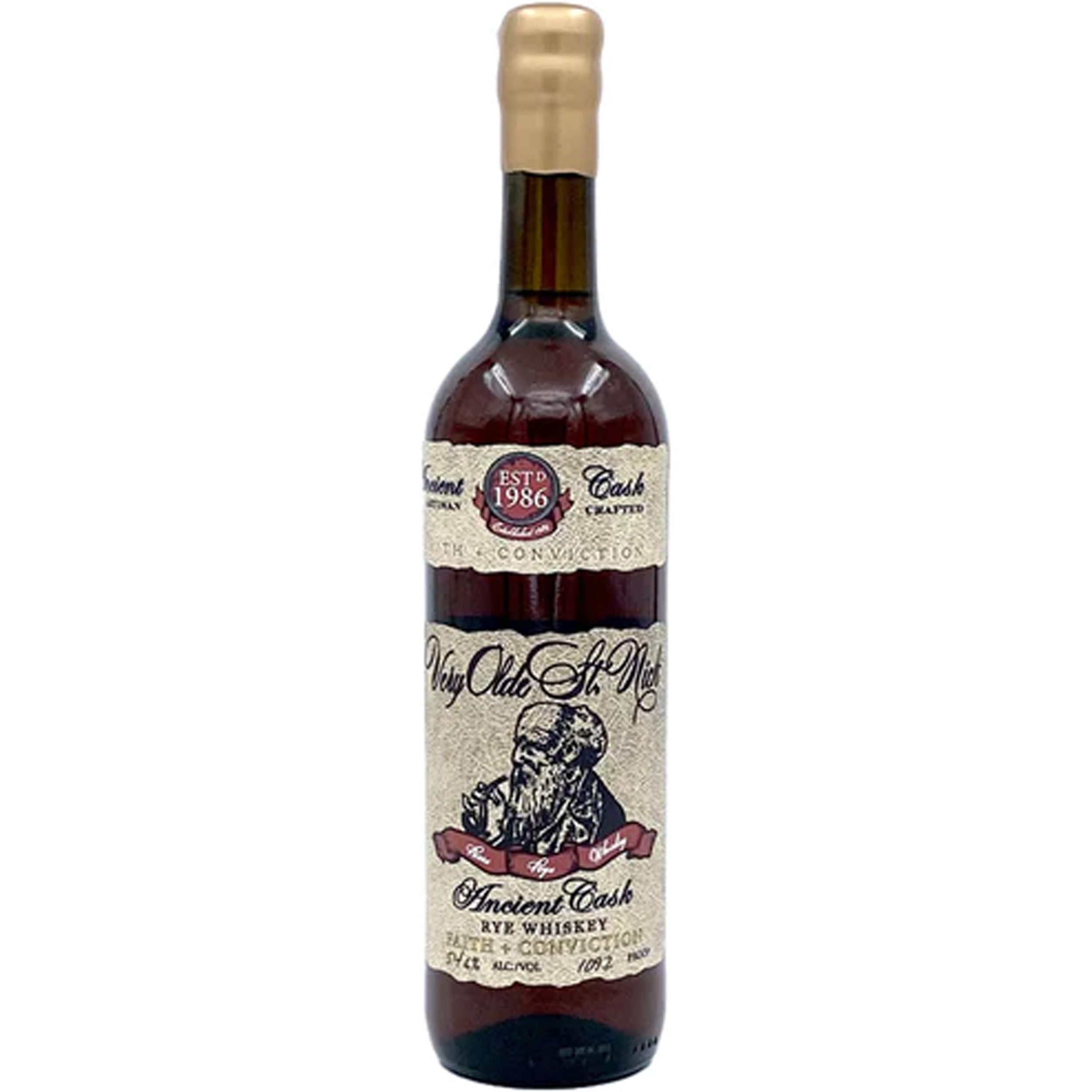 Very Olde St. Nick 'Faith + Conviction' Ancient Cask Rye Whiskey