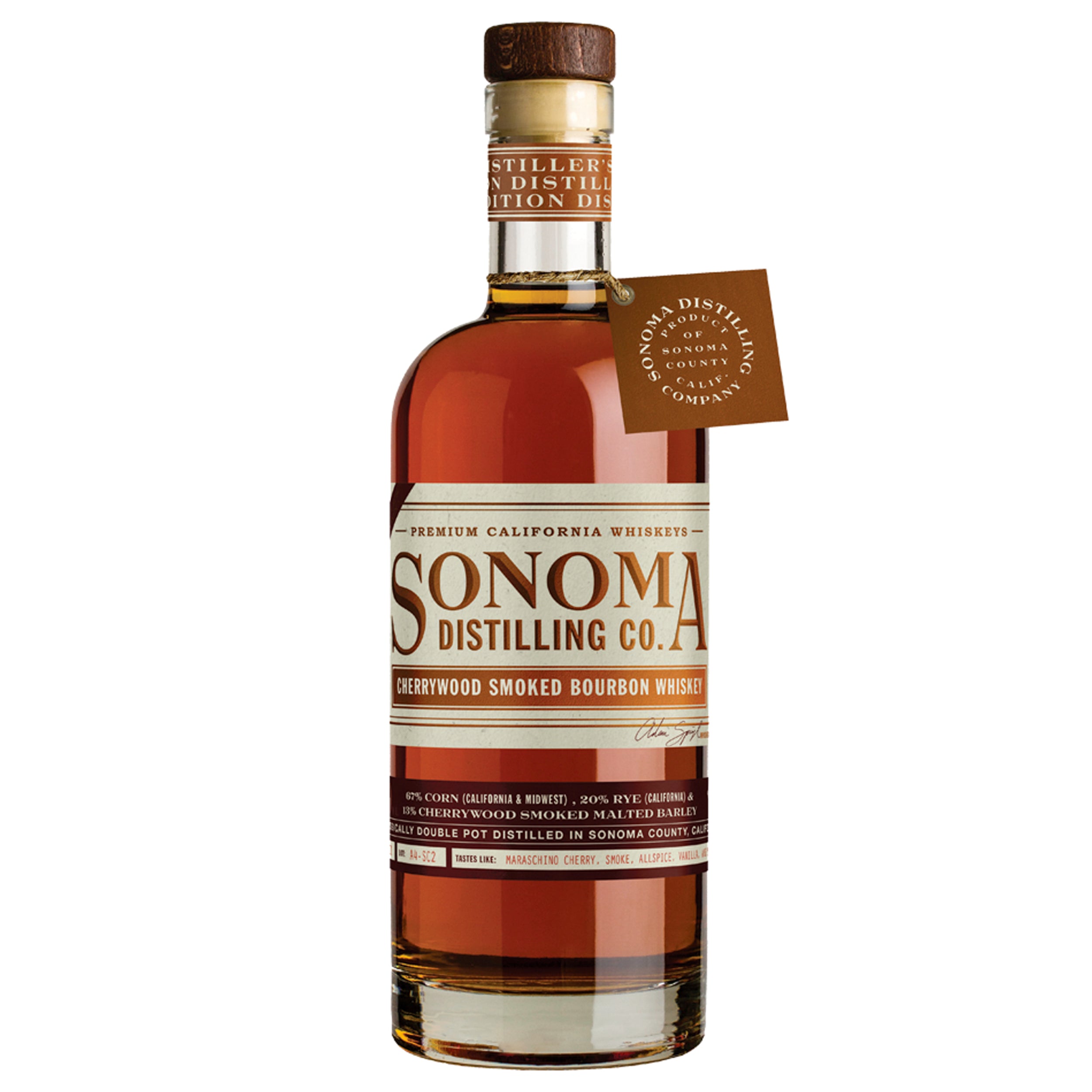 Sonoma Distilling Company Cherrywood Smoked Bourbon Distiller's Edition
