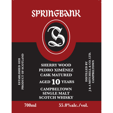 Springbank 10 Year Sherry Cask Scotch Whisky