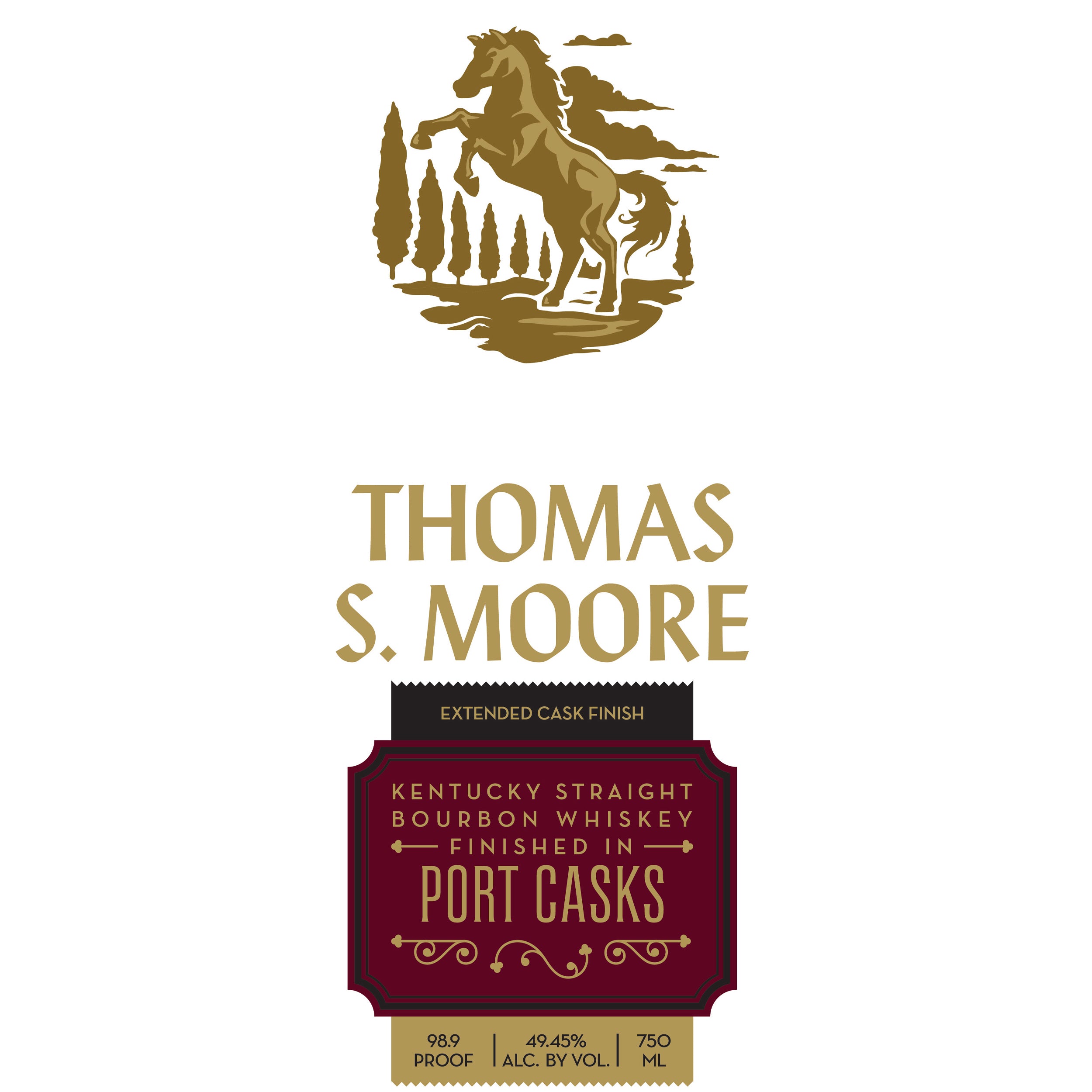 Thomas S. Moore Port Cask Finish Bourbon Whiskey