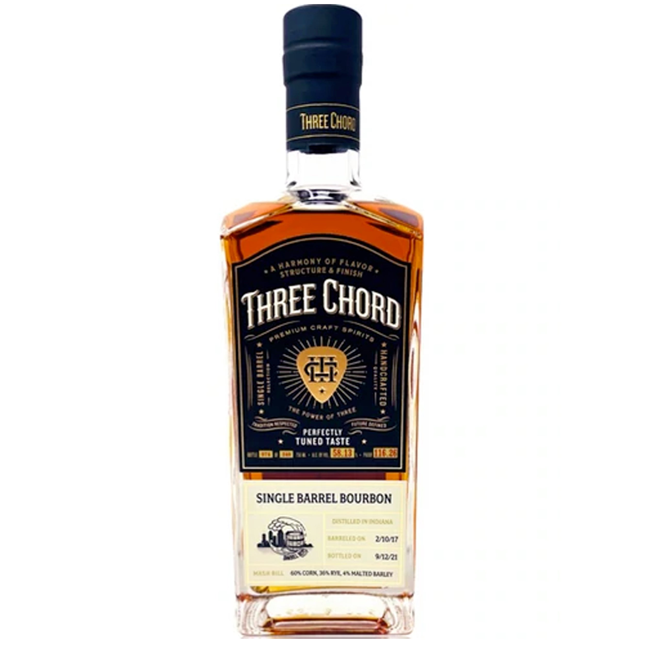Three Chord Single Barrel Bourbon Whiskey 'San Diego Barrel Boys' Select