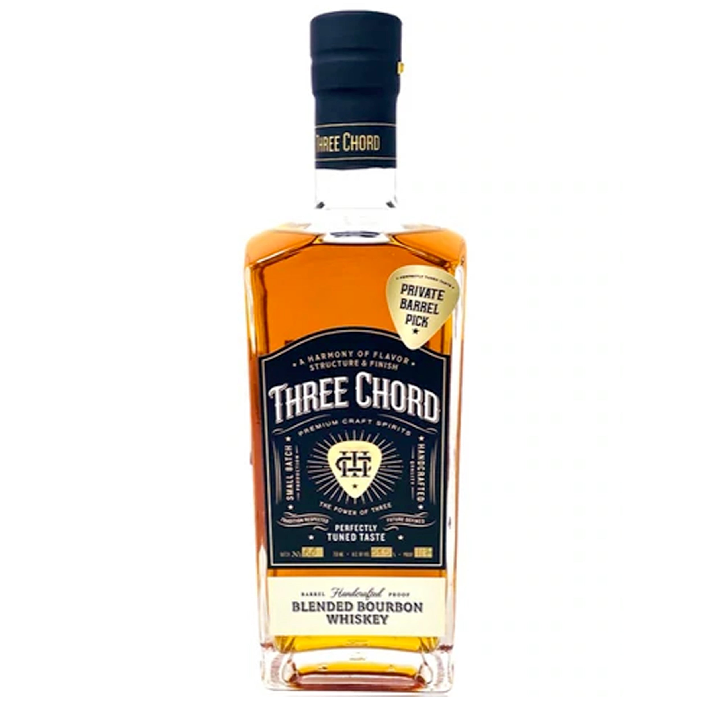 Three Chord Single Barrel Blended Bourbon Whiskey Honey Cask Finish 'San Diego Barrel Boys' Select