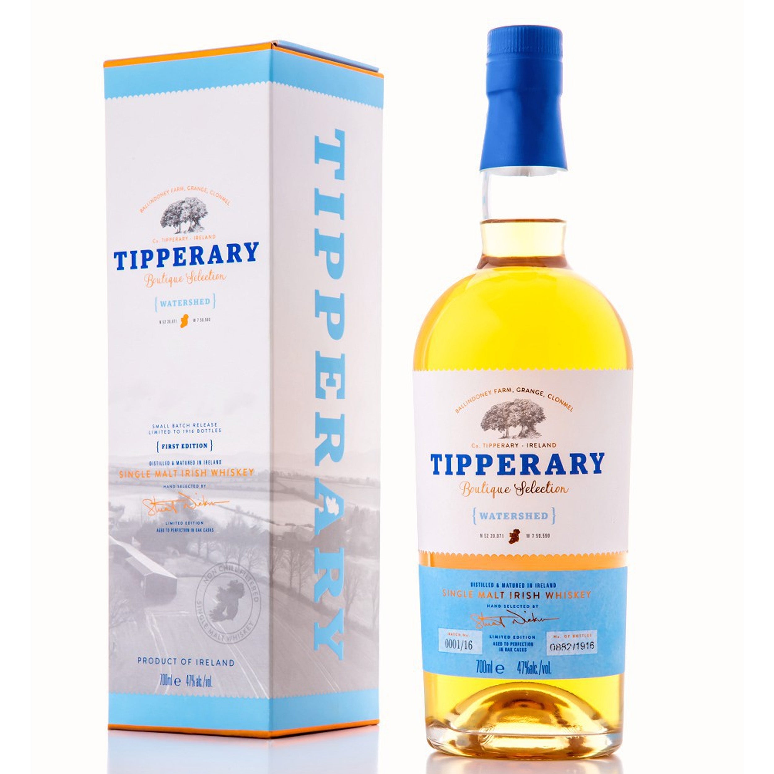 Tipperary Boutique Selection Watershed Limited Edition Single Malt Irish Whiskey
