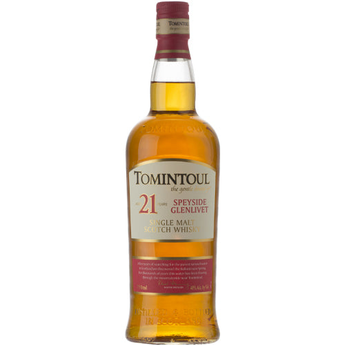 Tomintoul Single Malt Scotch Whiskey 21Yr