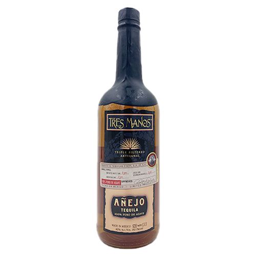 Tres Manos Anejo Tequila 1L