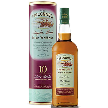 The Tyrconnell 10 Year Old Port Cask Finish Irish Whiskey