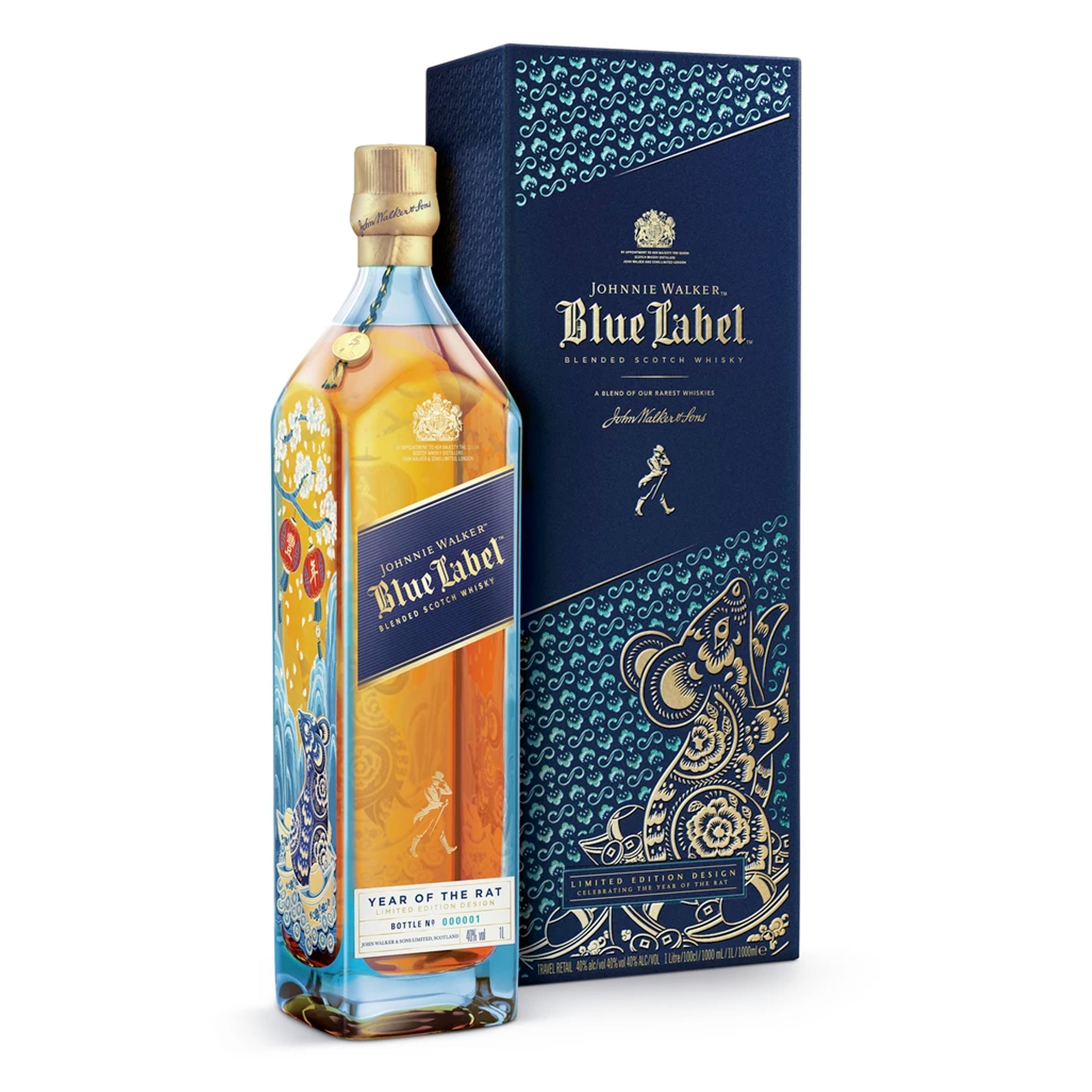 JOHNNIE WALKER BLUE LABEL YEAR OF THE RAT LIMITED EDITION