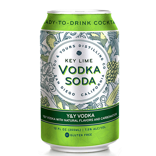 You & Yours  Key Lime Vodka Soda 4pk