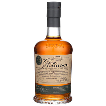 GLEN GARIOCH SINGLE MALT SCOTCH 12 YR